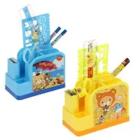 Cartoon Pen Stationery Set With Stand 